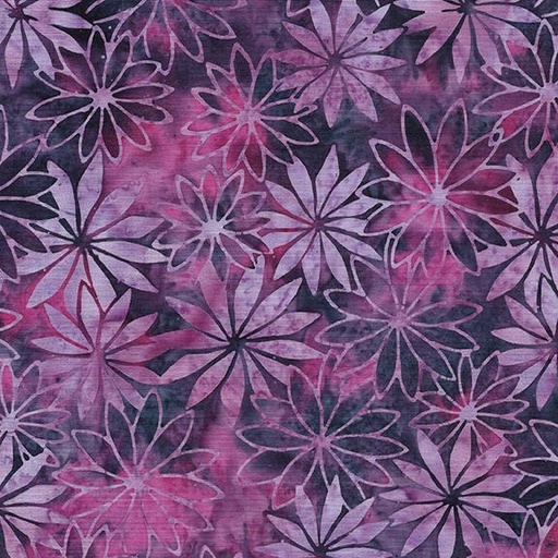 [122433890] Star Floral-Multi Purple Pink Iris