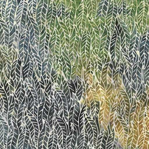 [322403811] Braided Leaves-Multi Green Grey Gold