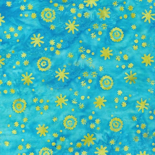 [422404940] Floaty Flowers-Teal Surf