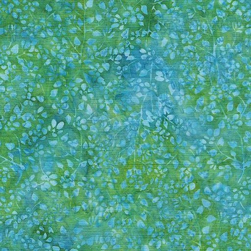 [122429840] 122429840 / Small Floral-Multi Blue Green Marbles