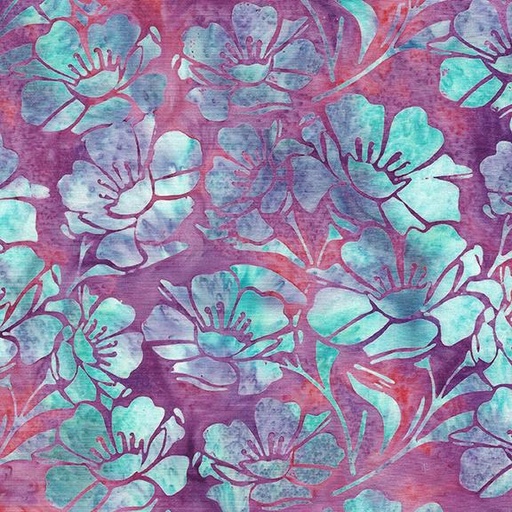 [122435890] Large Floral-Multi Purple Pink Iris