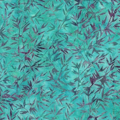 [122428925] Bamboo Leaves-Teal Mermaid