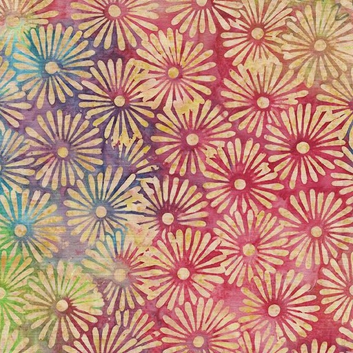 [122421825] Daisy-Multi Purple Pink Green Teal