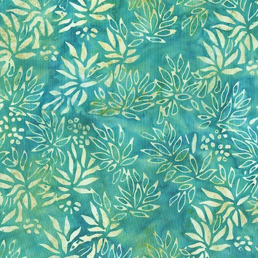 [122427915] Medium Floral-Teal Sea Glass