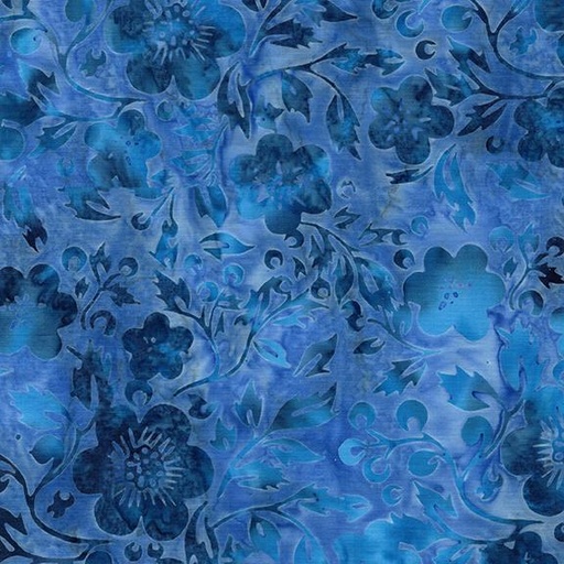 [122519513] Flowers and Leaves Blue Shark