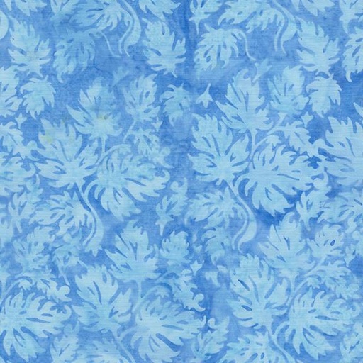 [122521515] Condensed Leaves Blue Chambray