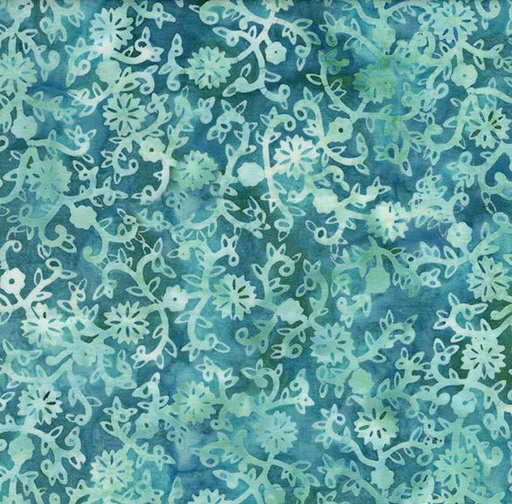 [922504970] Scrolling Vines Teal Parakeet