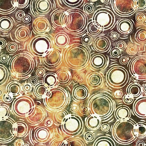 [122555836] Large Dots Multi Green Gold Orange