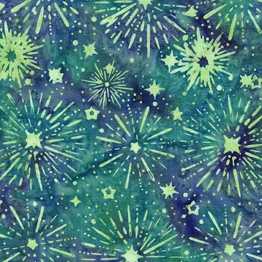 [122564950] Sunburst Stars Teal Cerulean