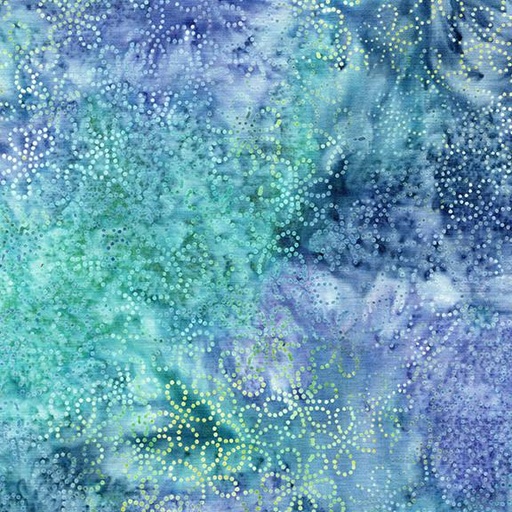 [122562828] Floral Dots Multi Blue Purple