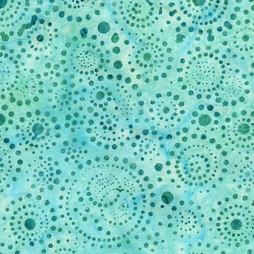 [122556900] Dots and Swirls Teal Icicle
