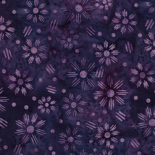 [422502465] Flower Dot Dash Purple Regal