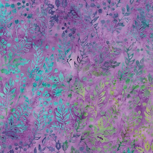 [122522405] Vines Leaves and Berries Purple Lavender