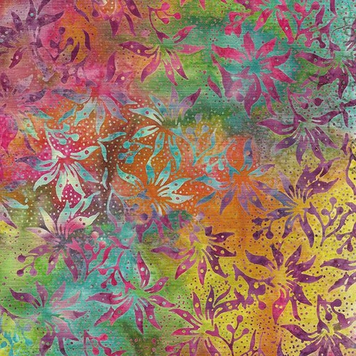 [112332820] Lilies-Multi Red Green Purple Tourmaline