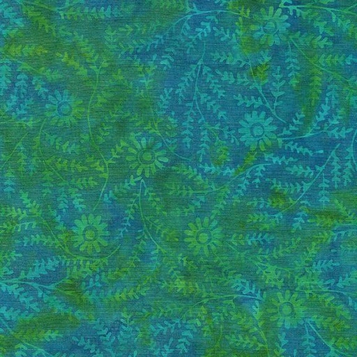 [112434851] Thyme w/ Daisy-Multi Turquoise Green