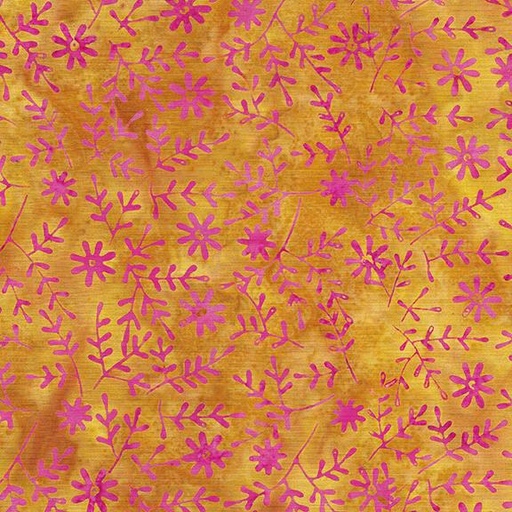 [112433265] Sprig With Small Daisy-Gold Acorn