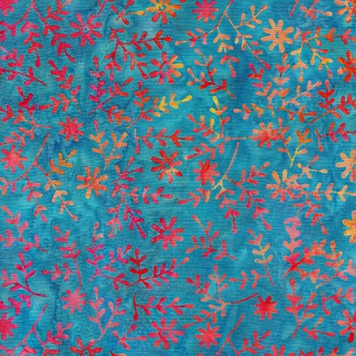 [112433527] Sprig With Small Daisy-Blue Waterfall