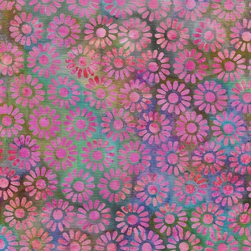 [112431840] Medium Daisy-Multi Blue Green Marbles