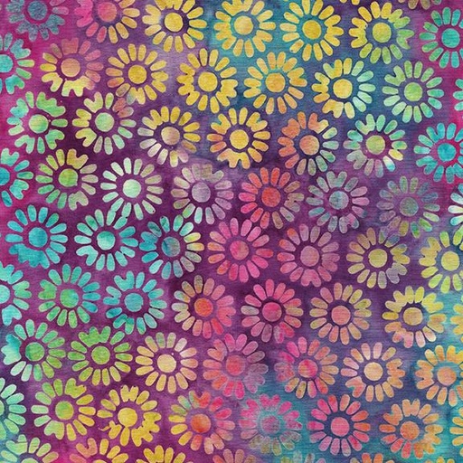 [112431850] Medium Daisy-Multi Purple Green Flourite