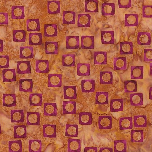 [712424266] Square Circle-Orange Tiger