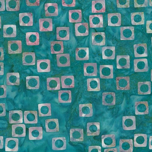 [712424945] Square Circle-Teal Cool Water
