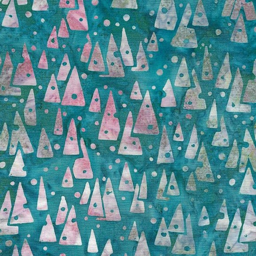 [712425945] Triangles and Dots-Teal Cool Water