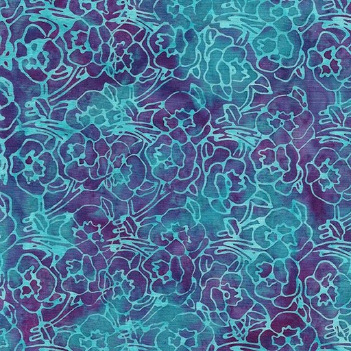 [112401877] Pansy Multi-Turquoise Purple