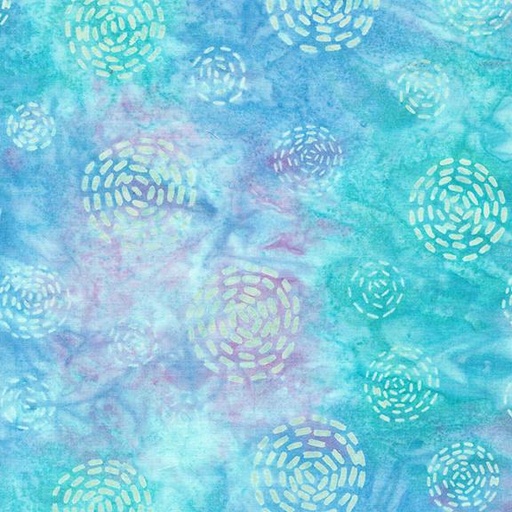 [812405827] Stitched Circles-Multi Blue Pink Confetti