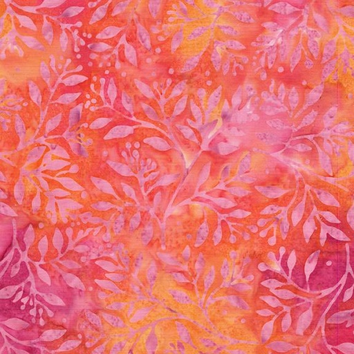 [712543810] Sprigs Berries-Multi Pink Orange Sunset