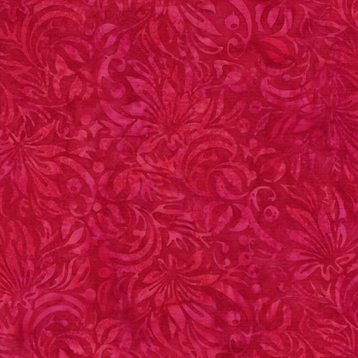 [712517345] Square Floral-Red Imperial
