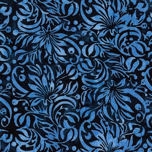 [712517580] Square Floral-Blue Ocean