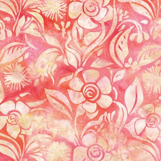 [712515810] Floral Spun-Multi Pink Orange Sunset