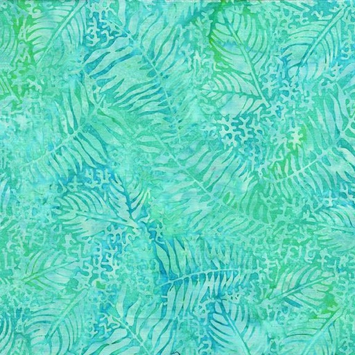 [112524905] Fossil Fern Leaf-Teal Aqua