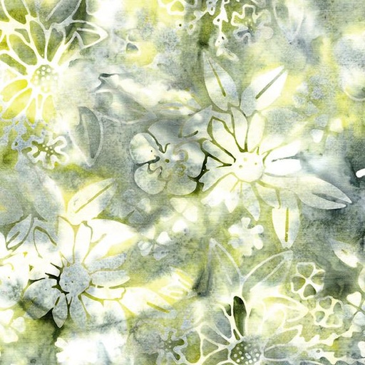 [912501830] Floral Spray-Multi Green Yellow Glacier