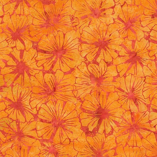 [512501809] Large Floral-Multi Red Orange