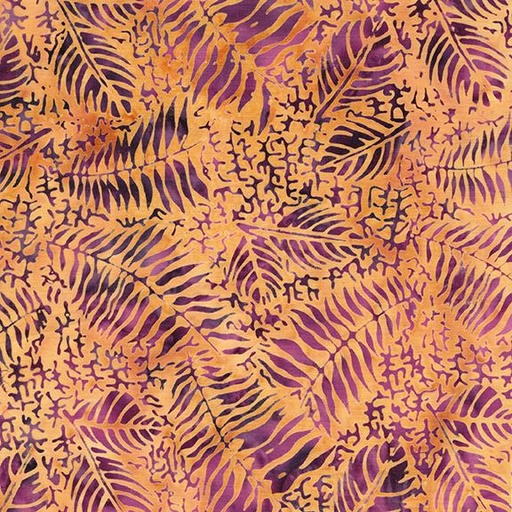 [112524867] Fossil Fern Leaf-Multi Purple Burgundy Gold