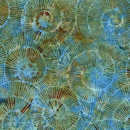 [112518833] Fossil Spiral-Multi Green Brown Blue