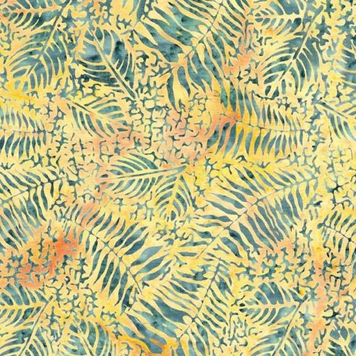 [112524878] Fossil Fern Leaf-Multi Green Yellow