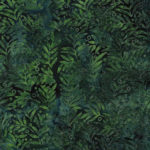 [112418993] 112418993 / Small Leaves with Dot-Teal Seaweed