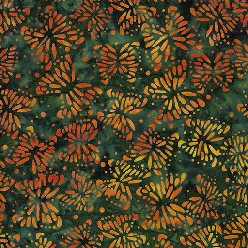 [712403685] 712403685 / Tossed Butterflies-Green Pineneedle