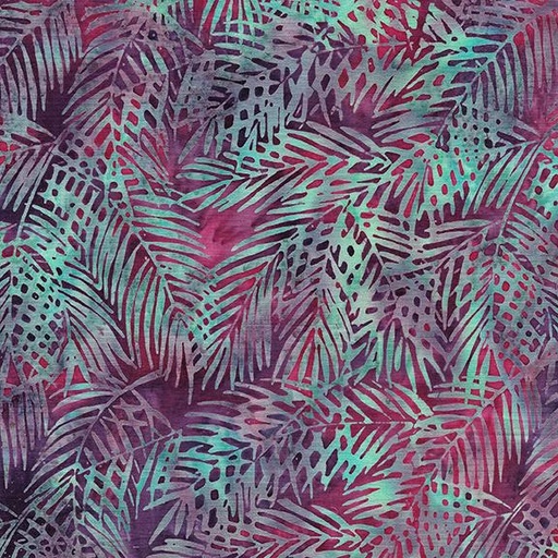[112413890] 112413890 / Tossed Palm-Multi Purple Pink Iris