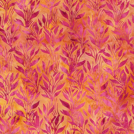 [712513801] 712513801 / Vines and Leaves-Multi Pink Yellow