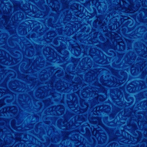 [112513550] Mini Leaf Paisley-Blue Blueberry