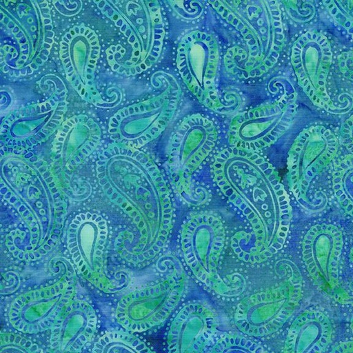 [112512840] 112512840 / Paisley-Multi Blue Green Marbles