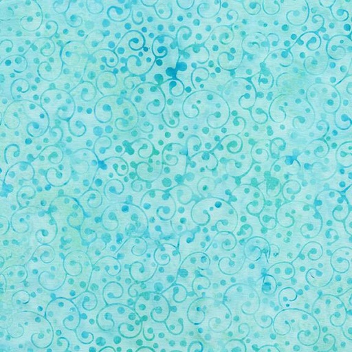 [112511905] 112511905 / Dot Swirl-Teal Aqua