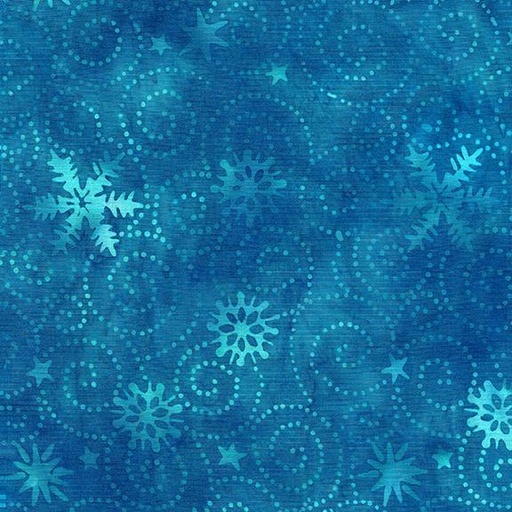 [122331955] 122331955 / Swirl Snowflake-Teal Aruba