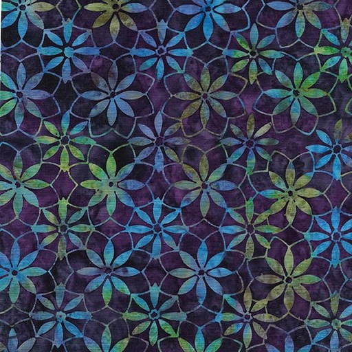 [122363470] 122363470 / Geo Flower-Purple