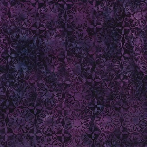 [122359495] 122359495 / Square Flower-Purple Merlot