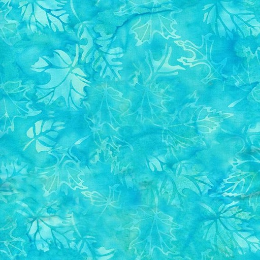 [122418945] 122418945 / Mixed Leaves-Teal Cool Water