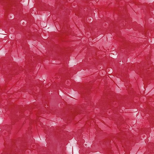 [122408365] 122408365 / Holly & Bells-Red Crimson